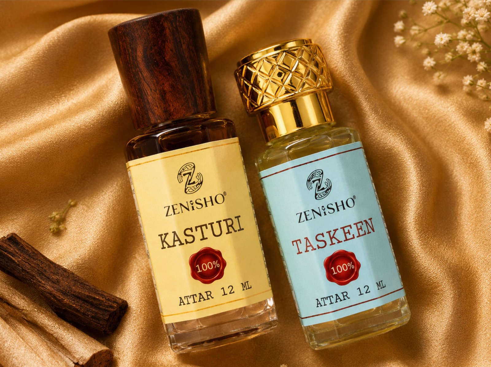 Kasturi and Taskeen Attar 12 ML (Combo Pack)
