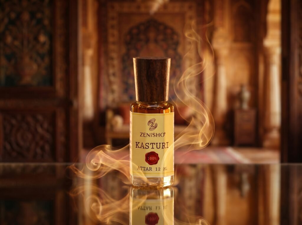 Zenisho Kasturi Premium Attar 12ml Long Lasting Alcohol Free Fragrance