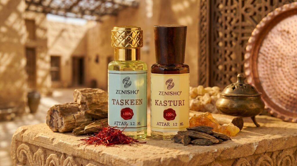 Zenisho Kasturi Attar and Taskeen Attar
